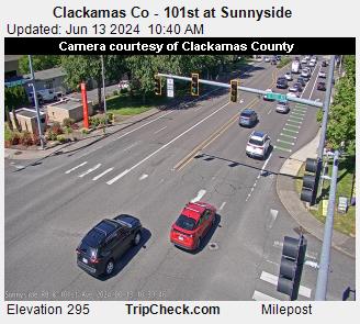 Traffic Cam Clackamas Co - 101st at Sunnyside